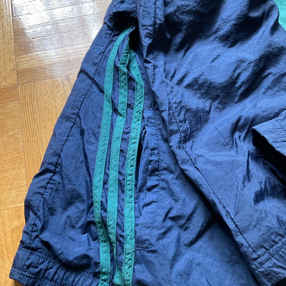 90s Adidas Jacket Colorblocks Green & Navy - Picture 8 of 13